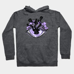 Purple Eye Creepy Cute Pastel Goth Hoodie